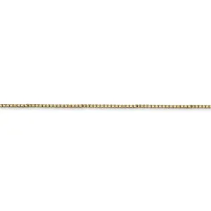 14k Yellow Gold 1.00mm Polish Solid Box Chain