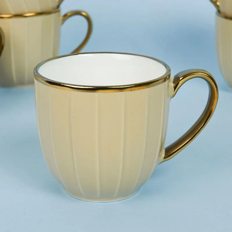 Alchemy Beige Cup (220 ML) - Set Of Six