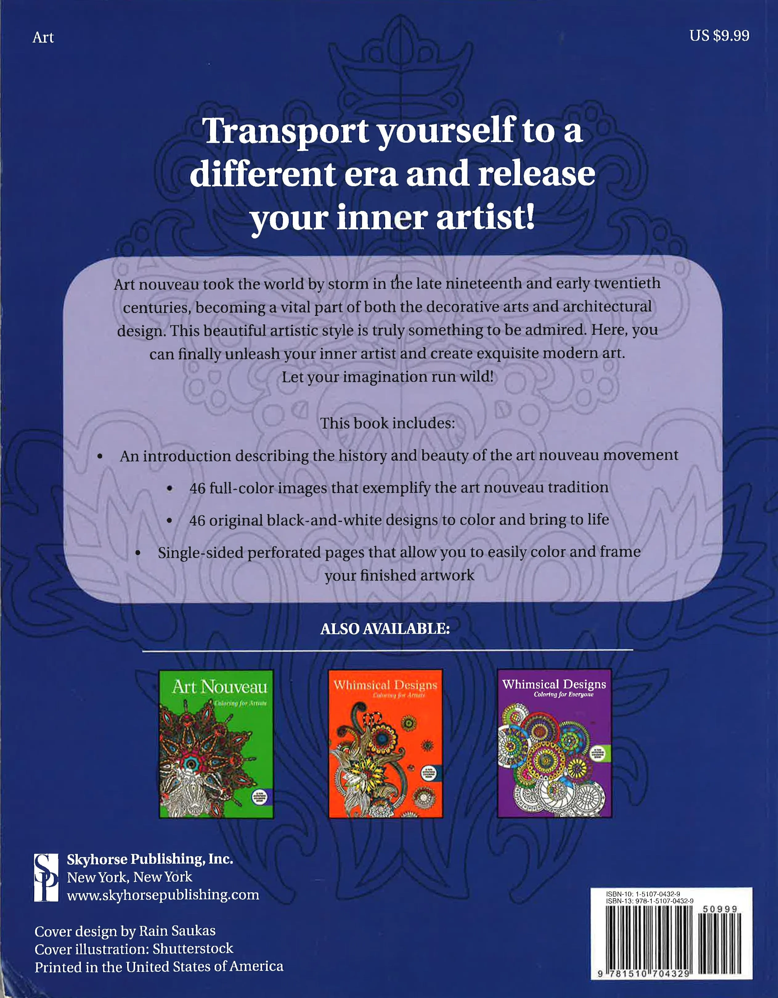 Art Nouveau: Coloring For Everyone