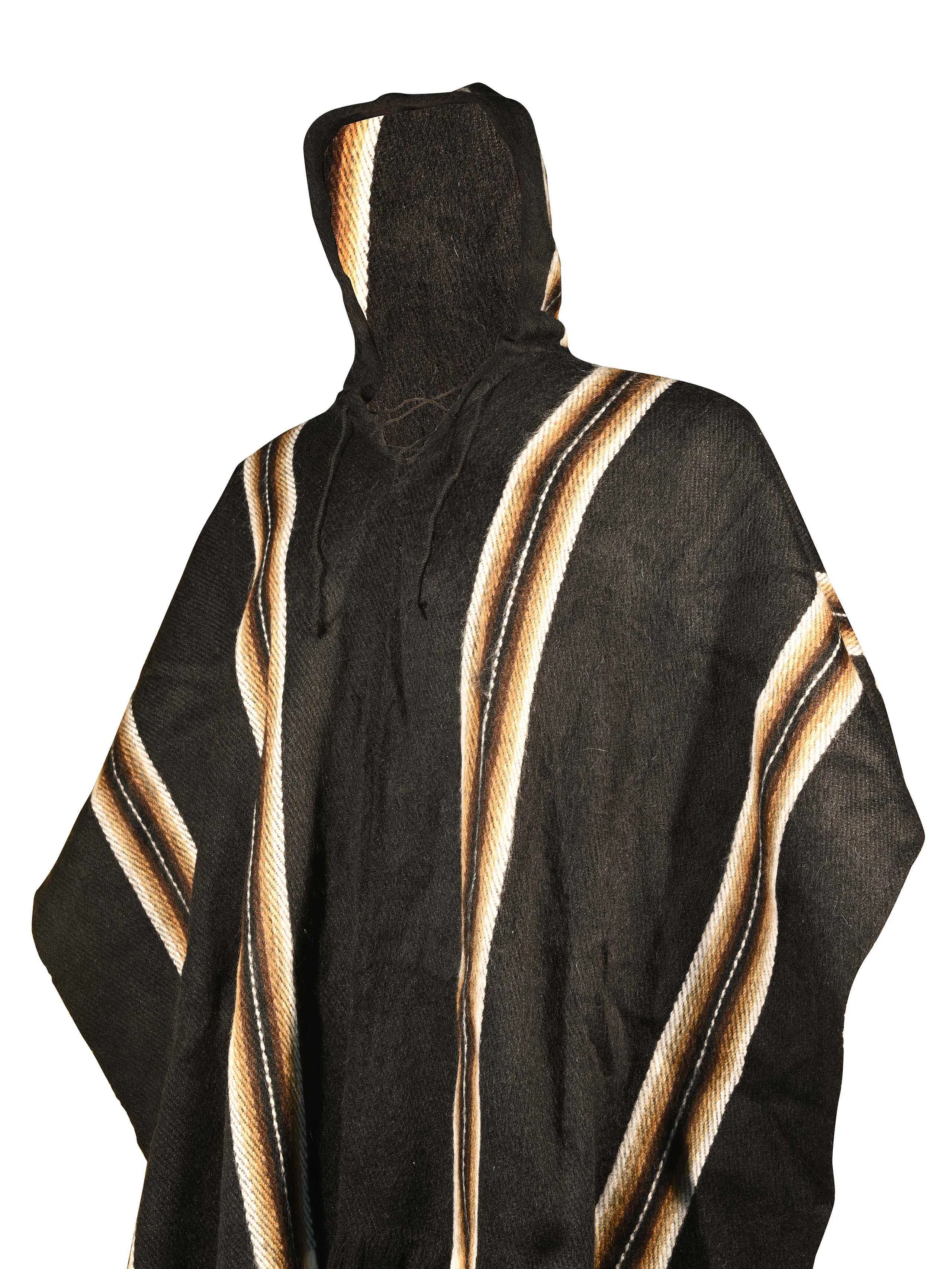 Bolivian "Illimani" Poncho with Hood
