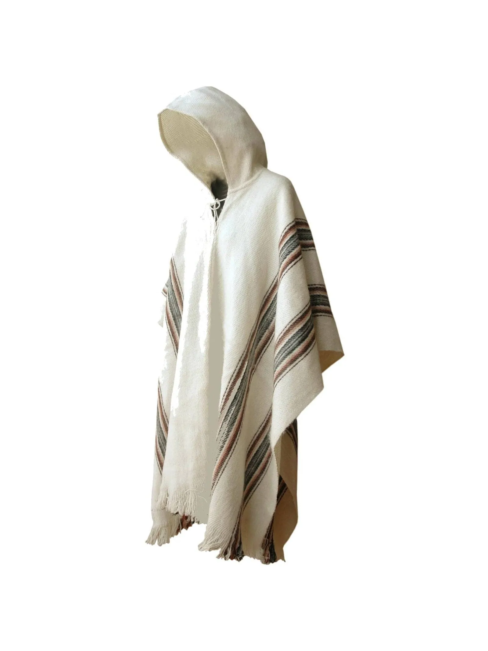Bolivian "Illimani" Poncho with Hood