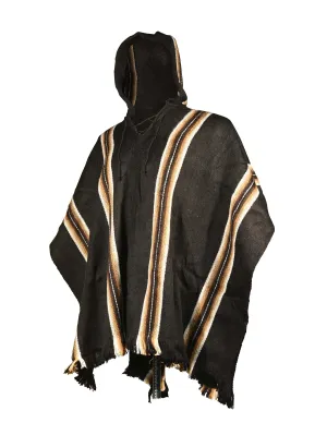 Bolivian "Illimani" Poncho with Hood