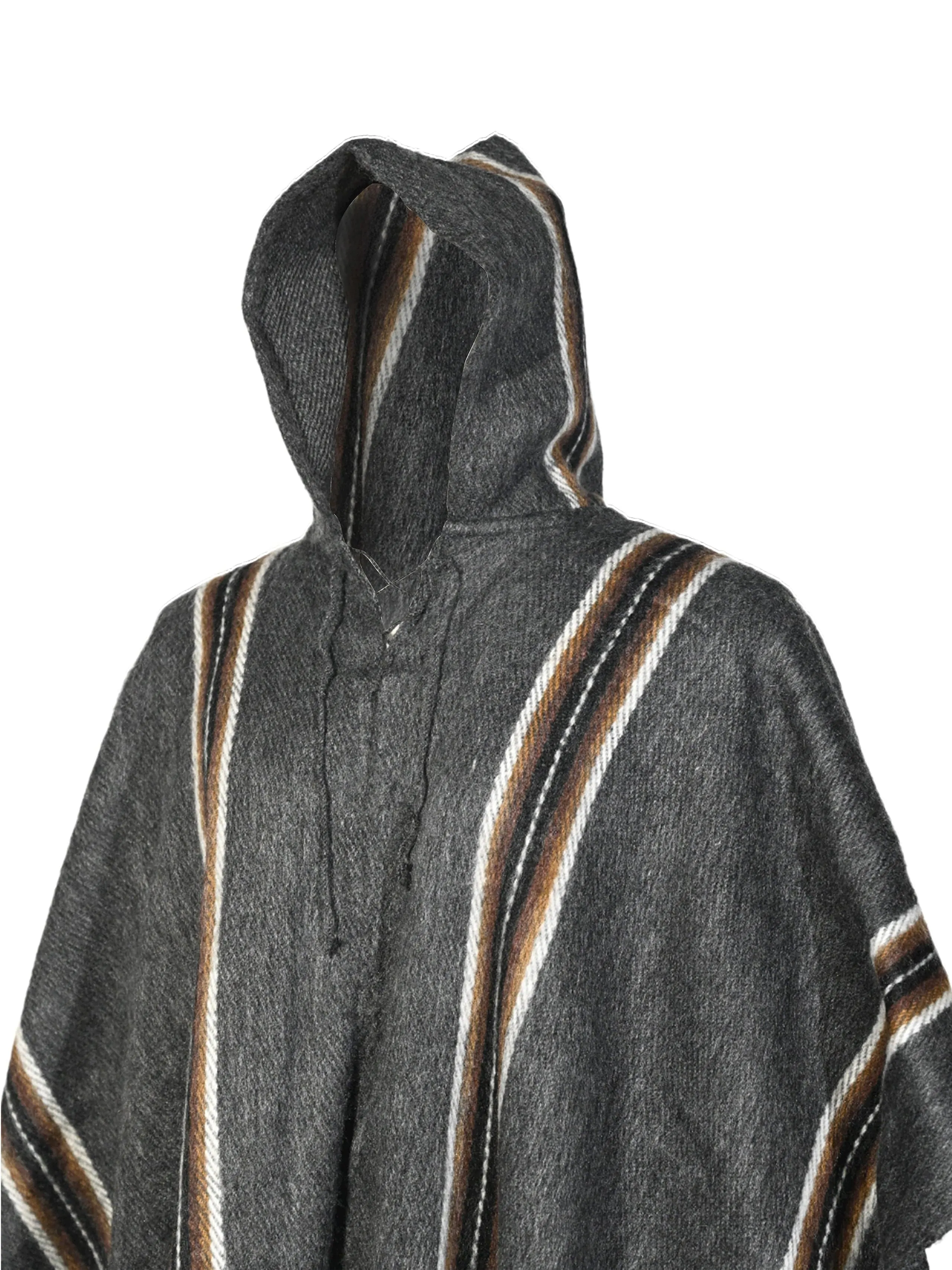 Bolivian "Illimani" Poncho with Hood