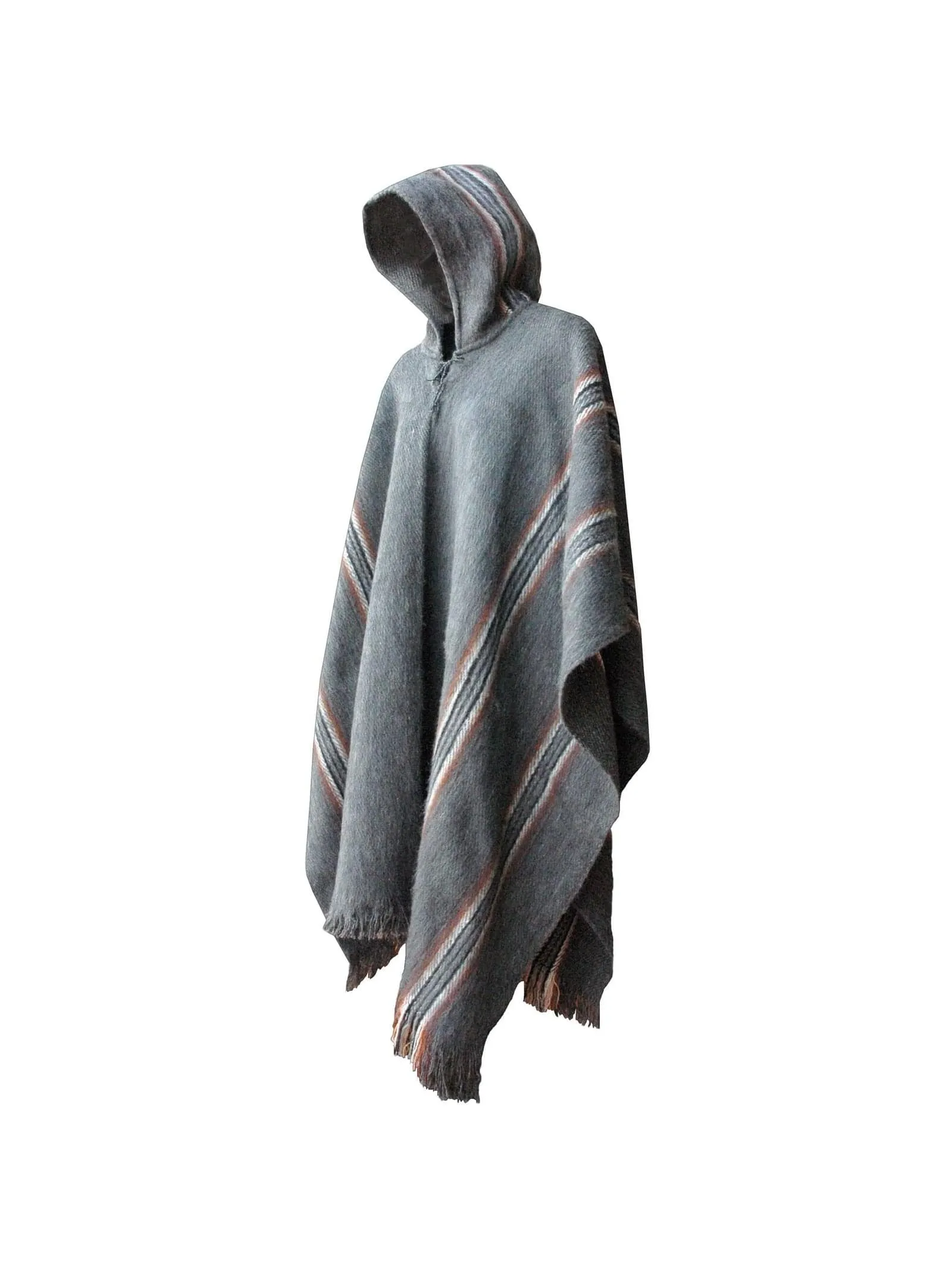 Bolivian "Illimani" Poncho with Hood