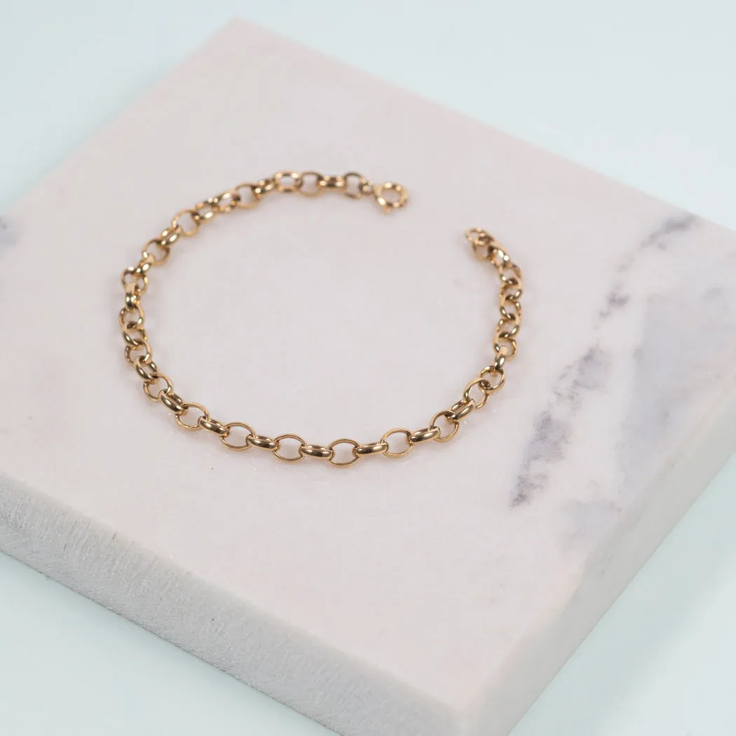 Cathcart Gold Vermeil Oval Belcher Bracelet