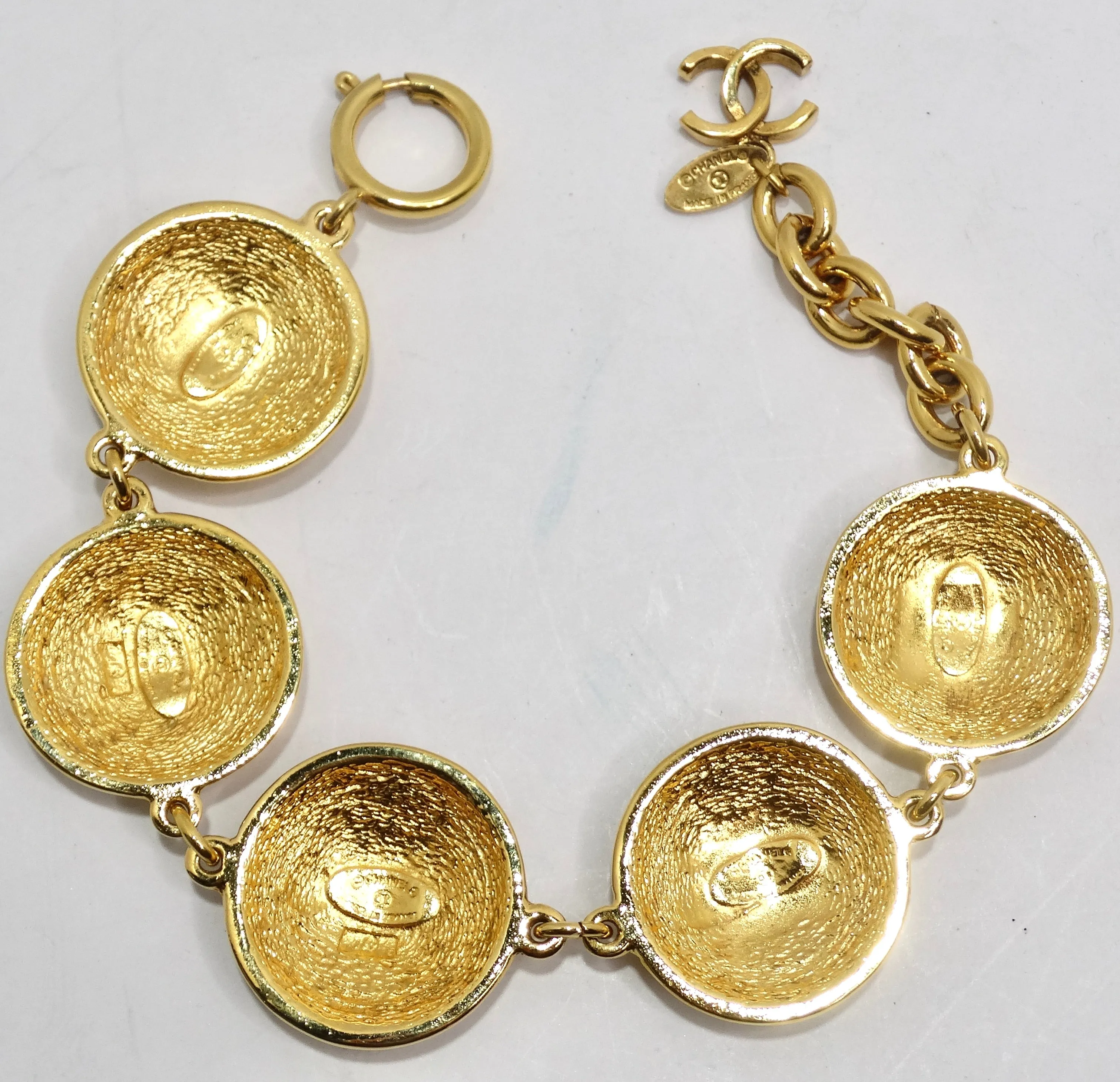 Chanel 1980s Chanel Quilted Medallion Bracelet