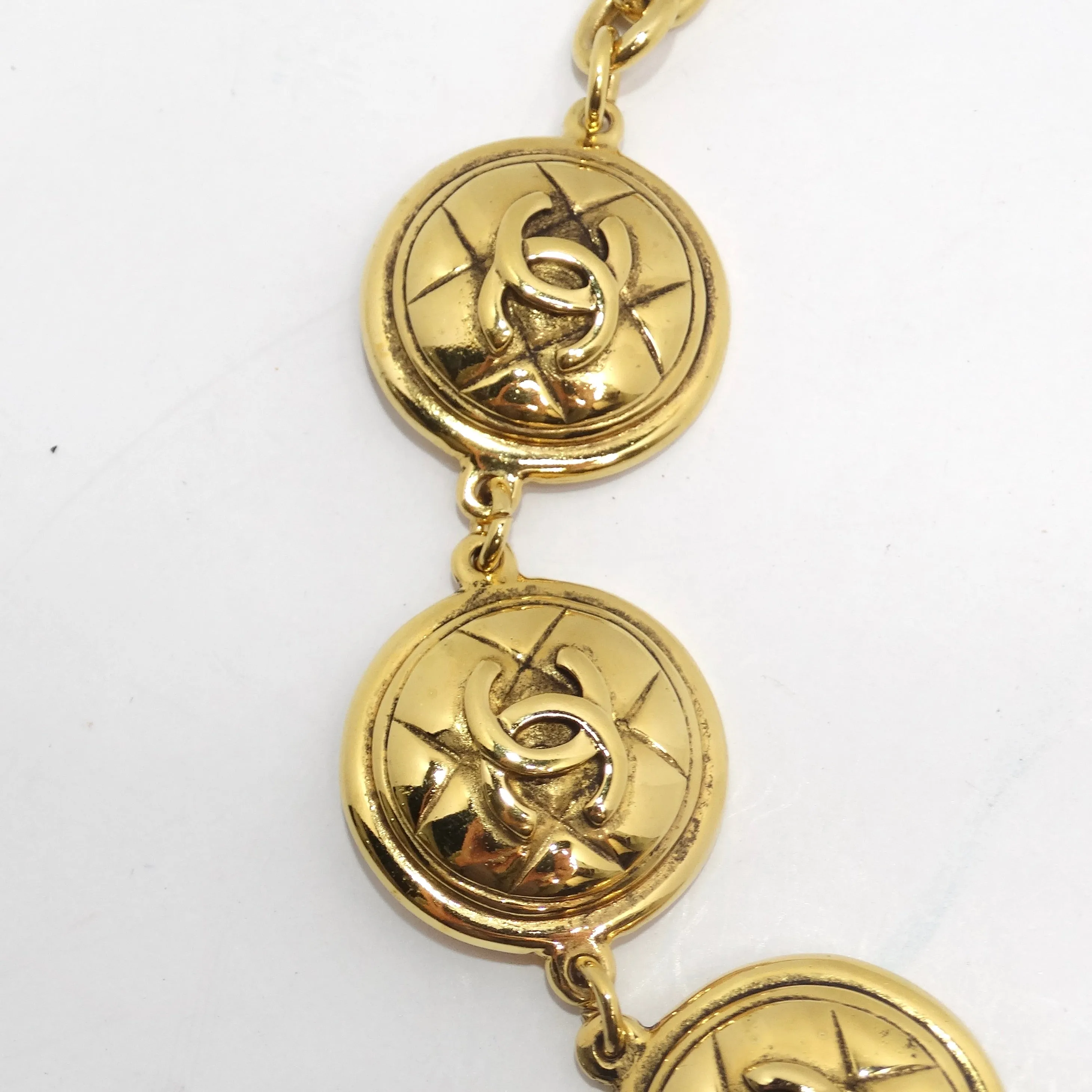 Chanel 1980s Chanel Quilted Medallion Bracelet