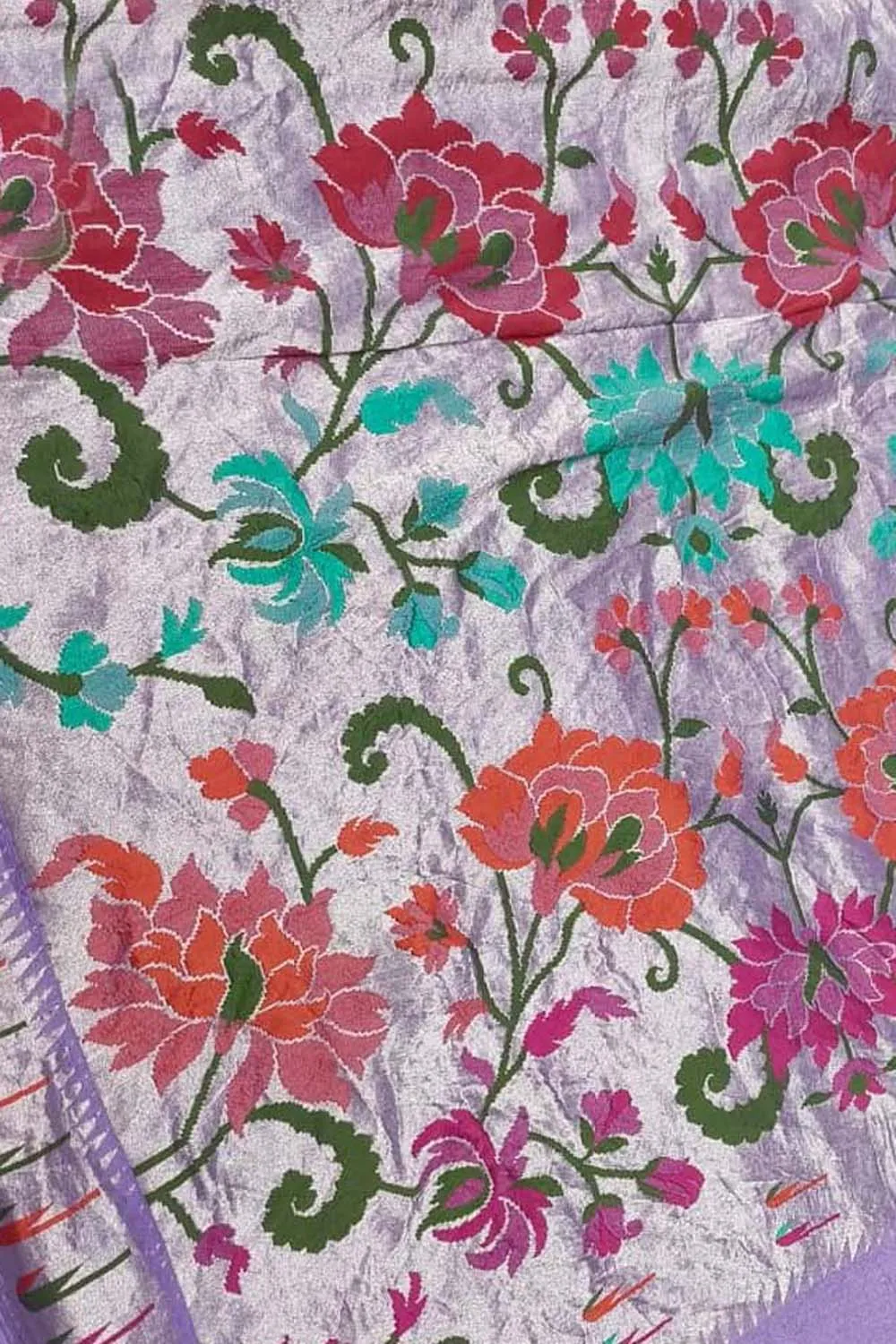 Elegant Purple Banarasi Tussar Georgette Saree