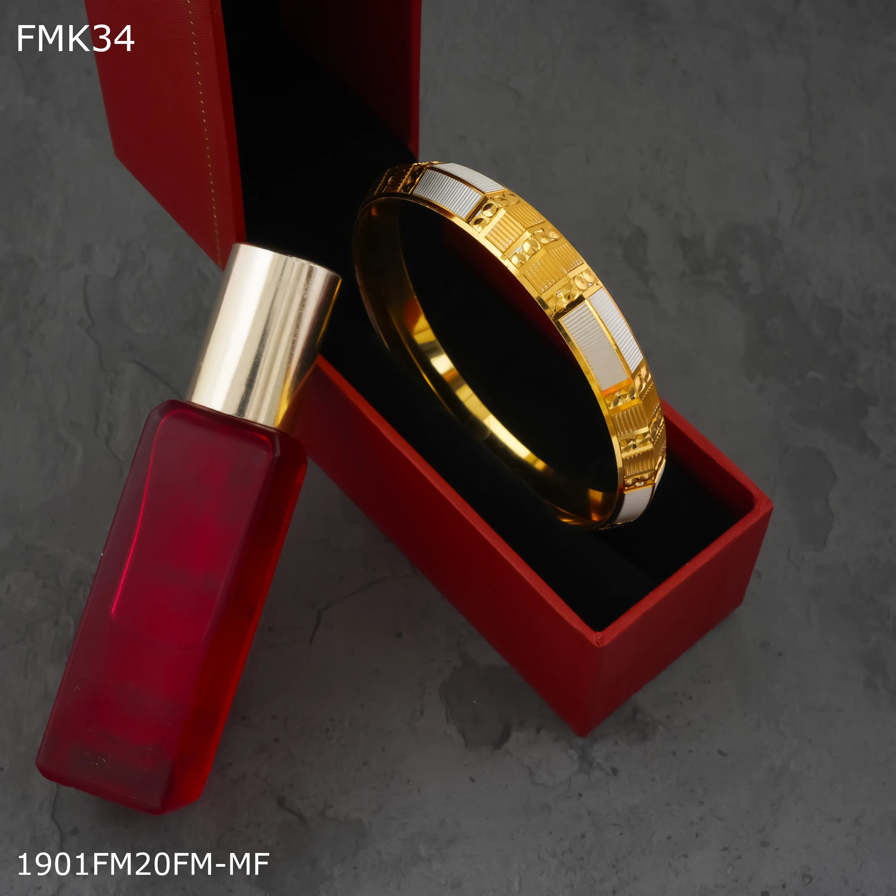 FreeMen golden and silver kada for Men FMK34