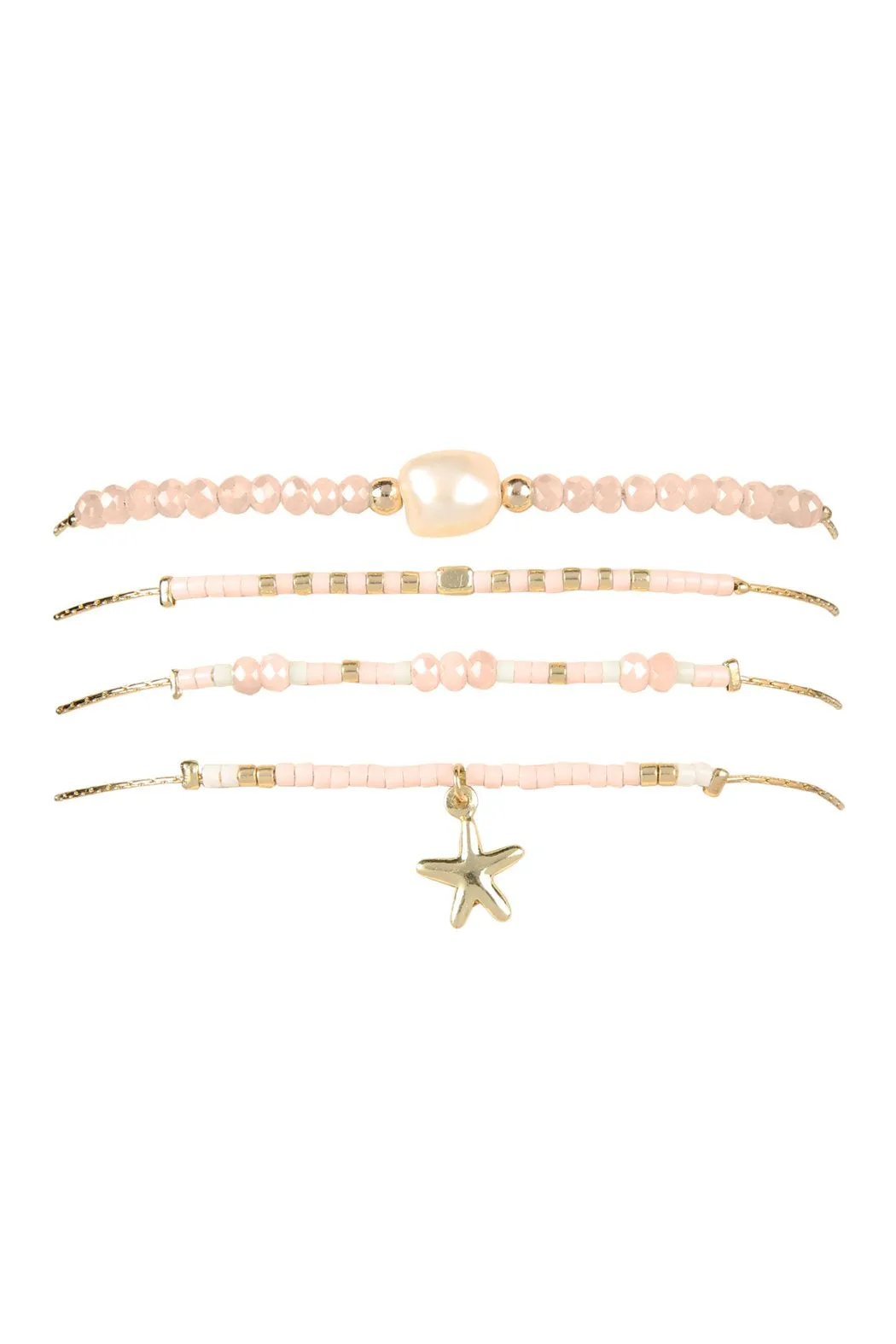 Fresh Pearl With Cast Star Fish Charm Bracelet