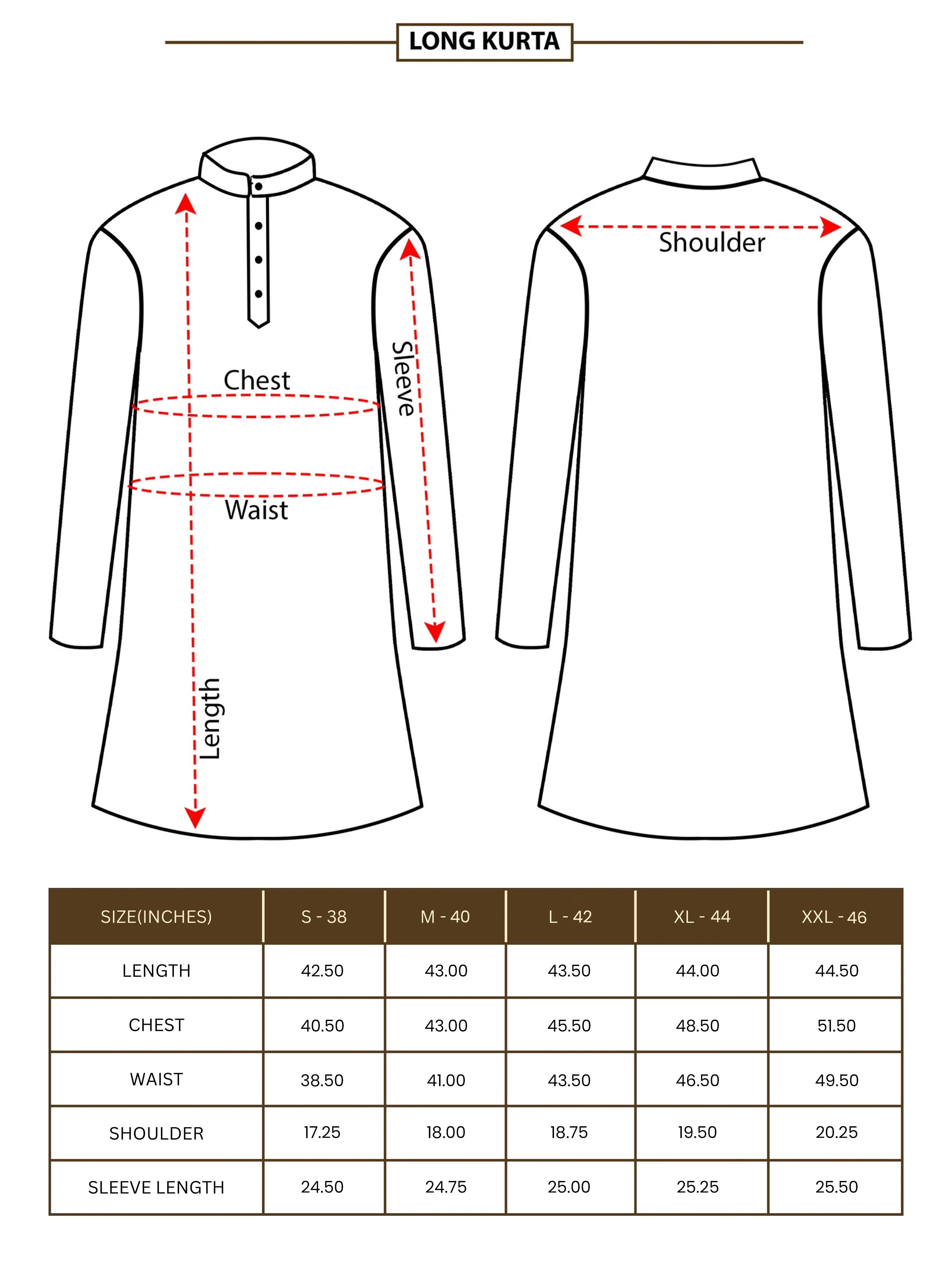 Gold Banarasi Leaf Buta Long Kurta