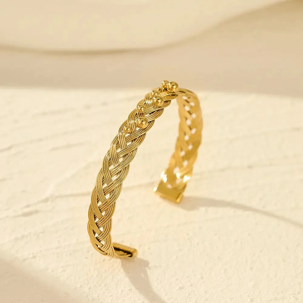 Gold Braided Bracelet