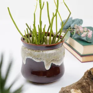 Honey Drip Planter - Brown