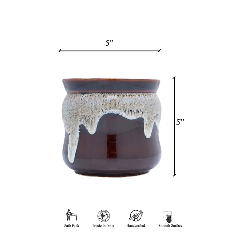 Honey Drip Planter - Brown