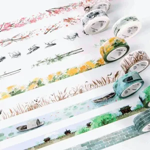 INFEEL.ME Antique Series Chinese Style Tape Retro Paper Tape Antique Paper Tape Decorative Paper Tape Handbook Paper Tape Paper Tape NP-H7TAY-0245