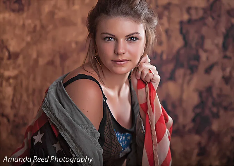 Isabella Brown Printed Photo Backdrop
