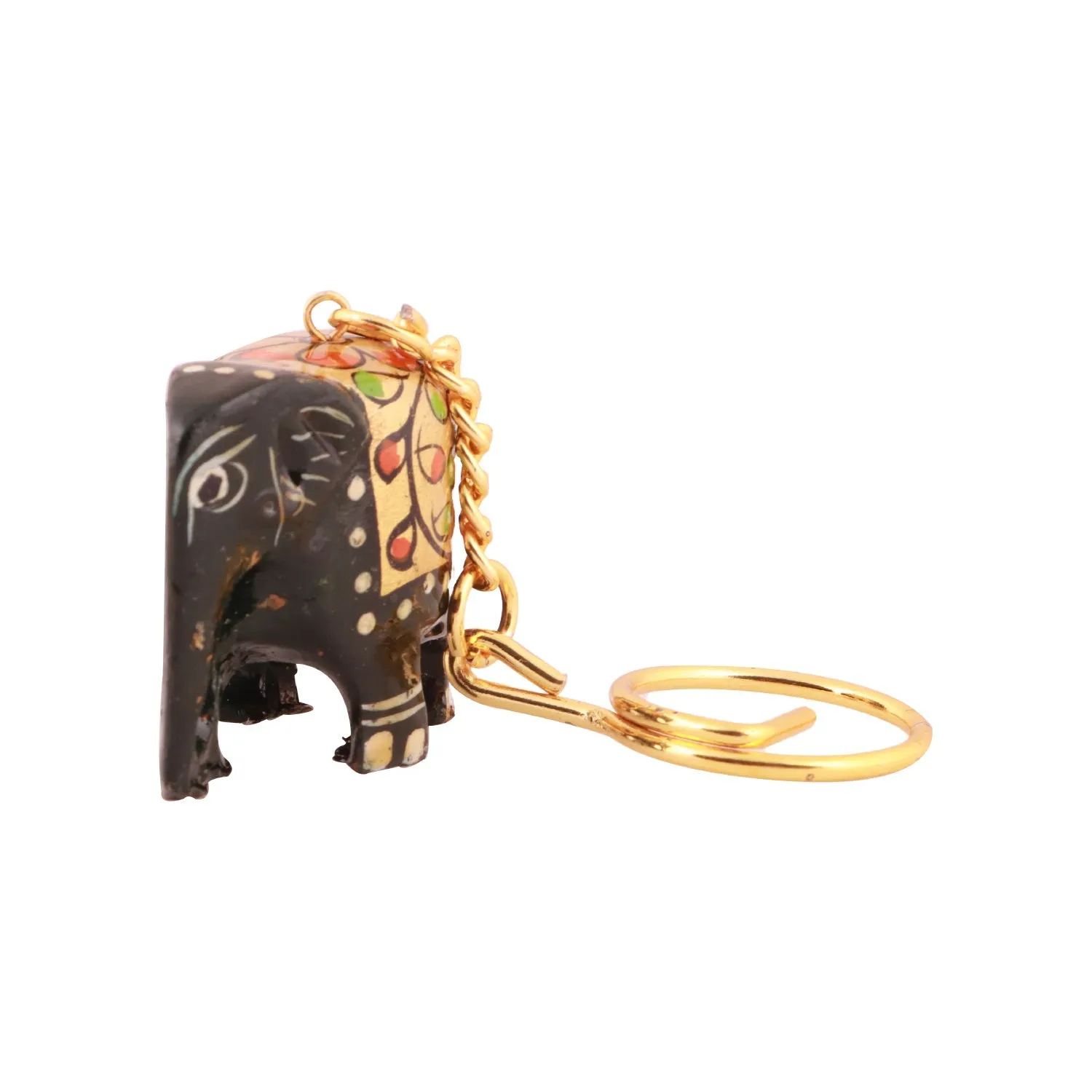 Key Chain - 1.25 x 2 Inches | Wooden Statue/ Key Ring for Bike/ Assorted Design