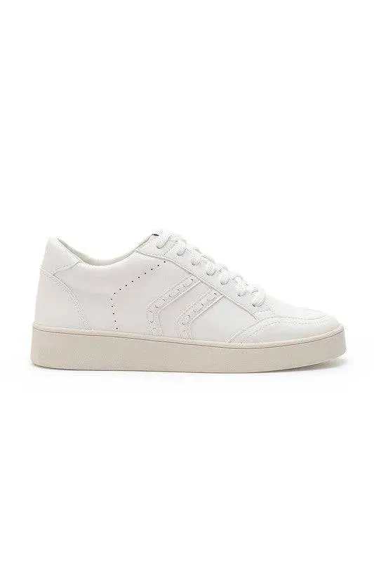 MARA Braided Leather Low Top Sneakers