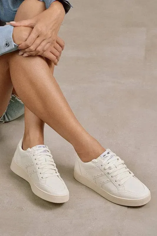 MARA Braided Leather Low Top Sneakers