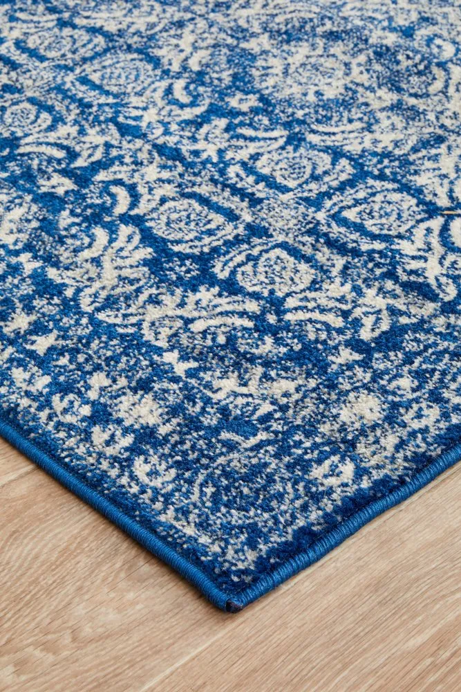 Mirage 358 Runner Rug (Navy) by Rug Culture