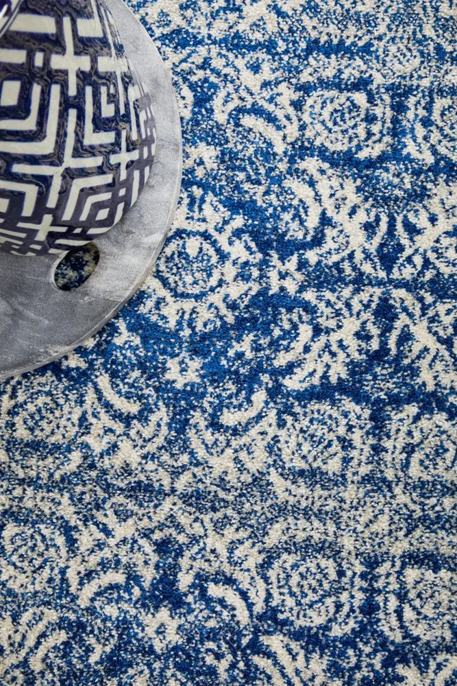 Mirage 358 Runner Rug (Navy) by Rug Culture
