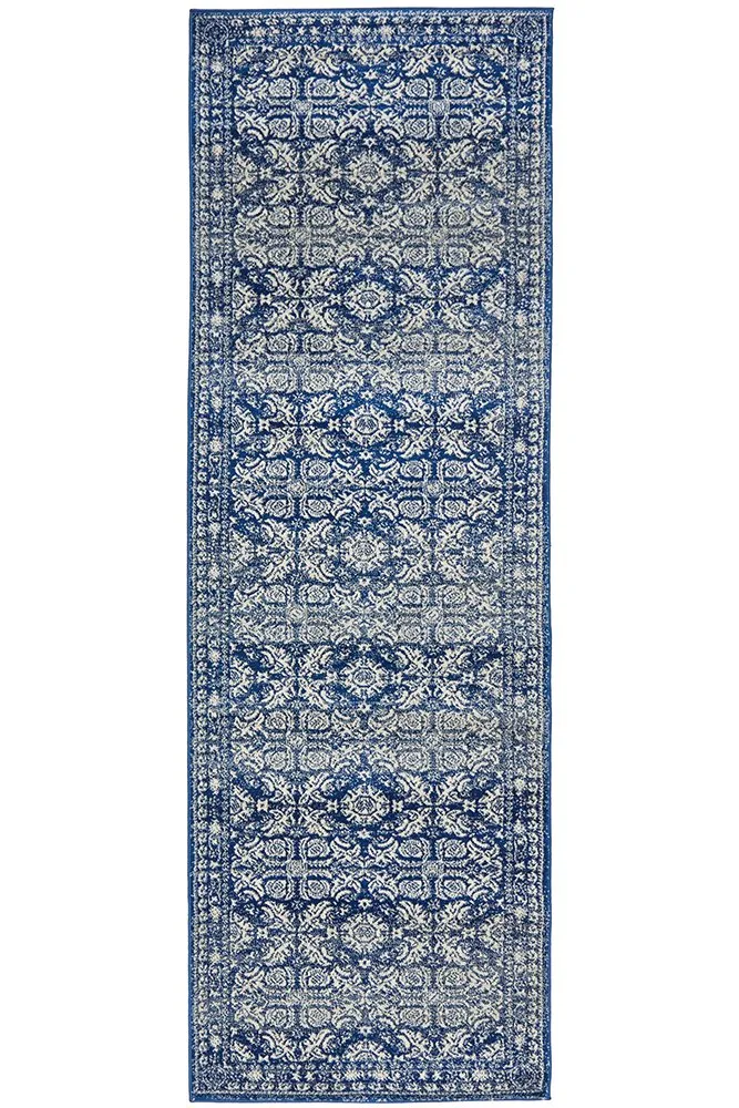 Mirage 358 Runner Rug (Navy) by Rug Culture