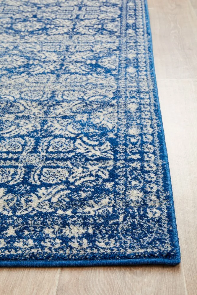 Mirage 358 Runner Rug (Navy) by Rug Culture