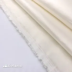 Off White Luxury Solid/ Taffeta Fabric / Fashion Fabric