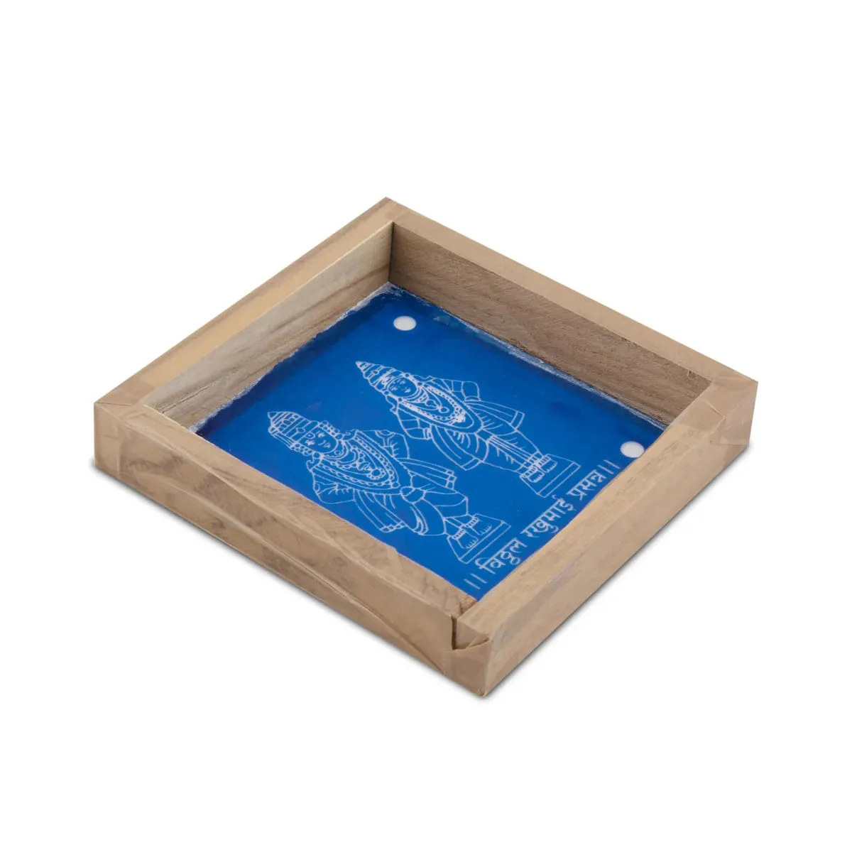 Panduranga Rukmini Stencils - 5 x 5 Inches | Kolam Stencil/ Rangoli Kolam Stencils for Pooja Room Decor