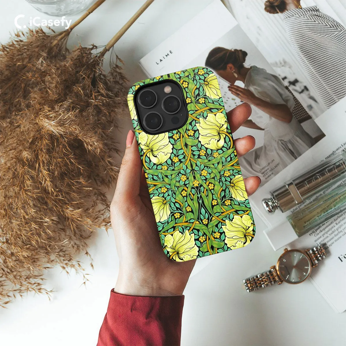 Pimpernel Flowers William Phone Case iPhone Samsung Pixel & More