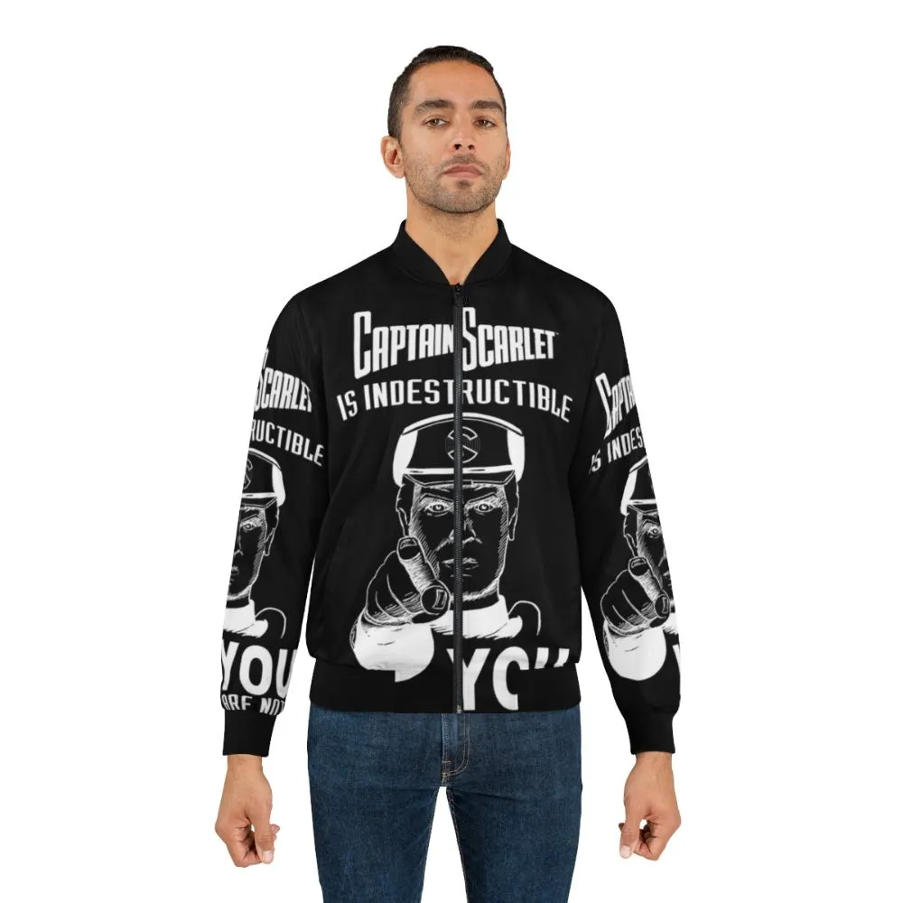 "Captain Scarlet - 'You Are Not' Indestructible Bomber Jacket"