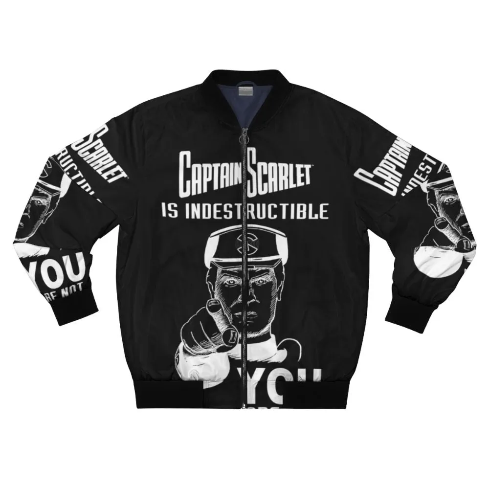 "Captain Scarlet - 'You Are Not' Indestructible Bomber Jacket"