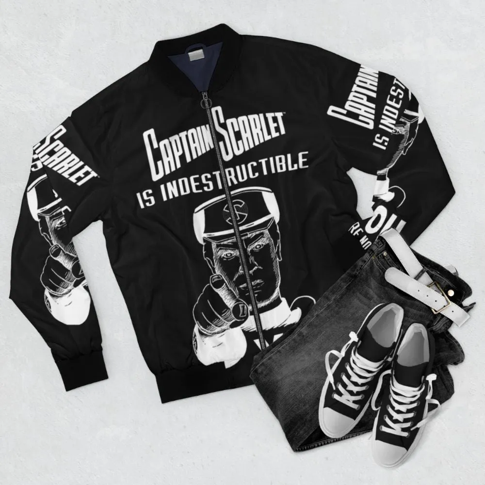"Captain Scarlet - 'You Are Not' Indestructible Bomber Jacket"
