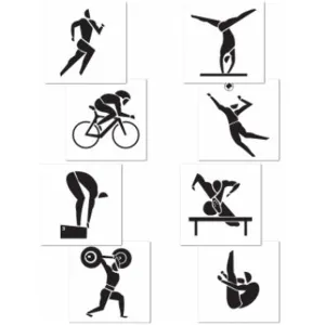 "Summer Sports Cutout Pack - 16" (4 Pieces)"