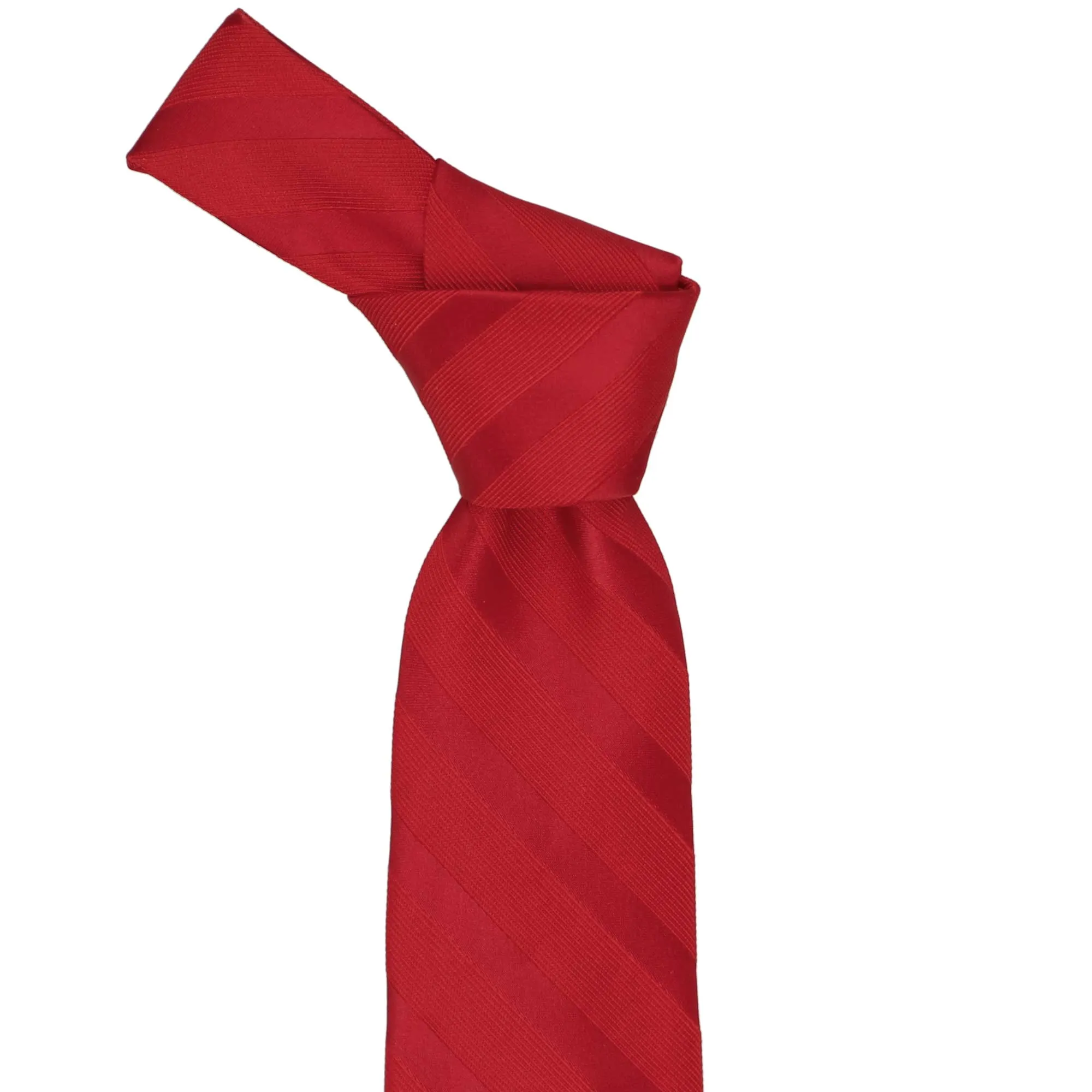 Red Elite Striped Necktie