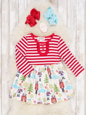 Red Striped Nutcracker Dress