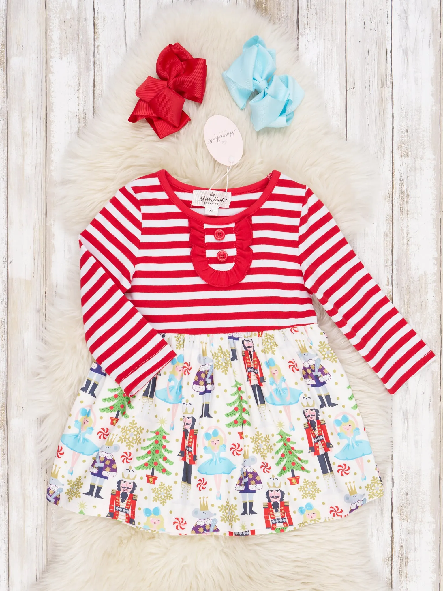 Red Striped Nutcracker Dress