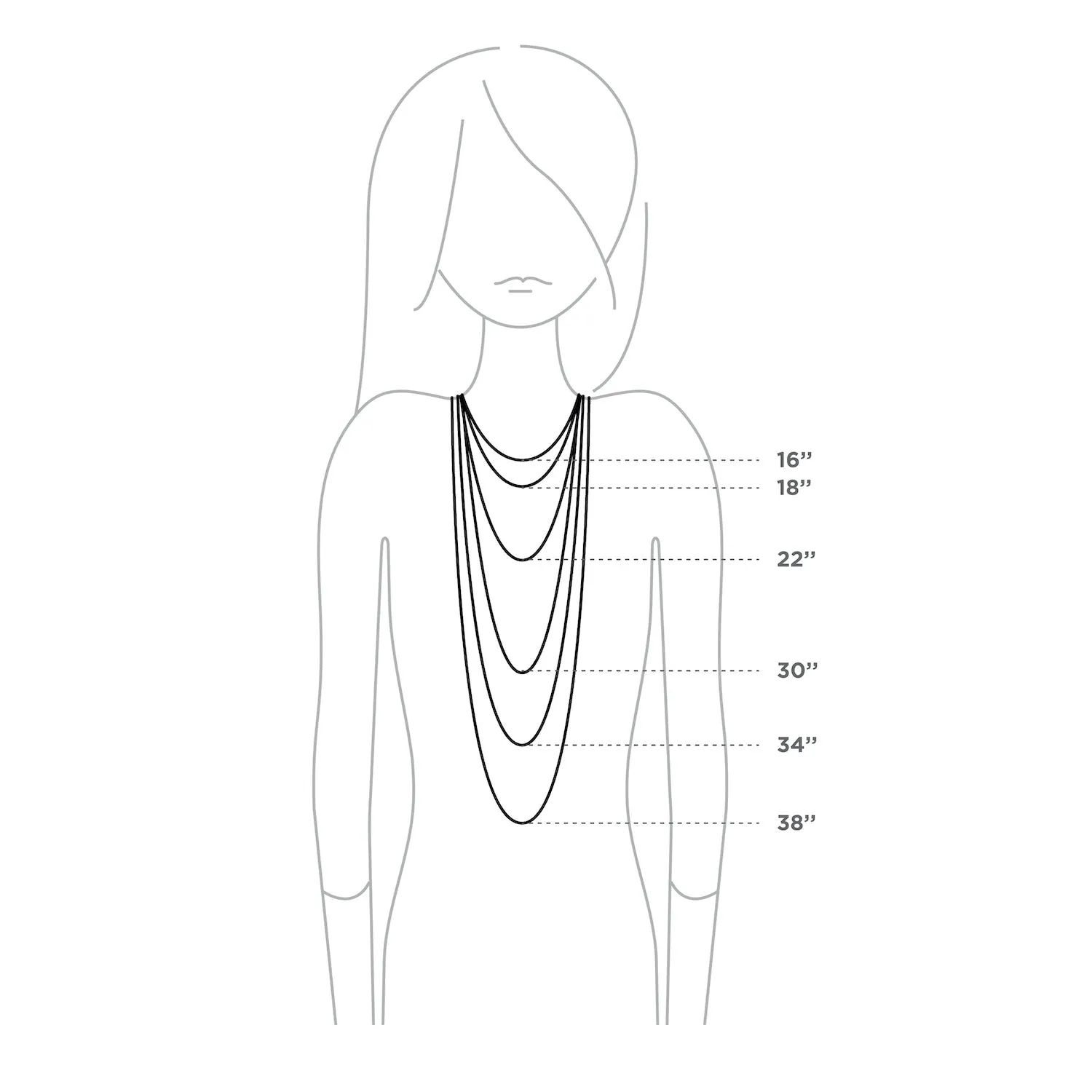 Sofia Yellow Gold & Cubic Zirconia 34" Necklace Set