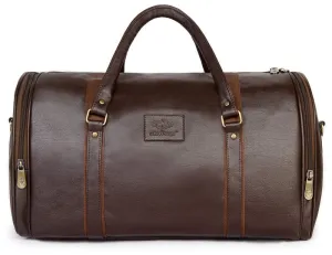 The Clownfish Gypsy Synthetic 47 cms Brown Travel Duffle Bag Weekender Bag