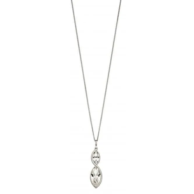 Twist Navette Clear Crystal Pendant P4801C