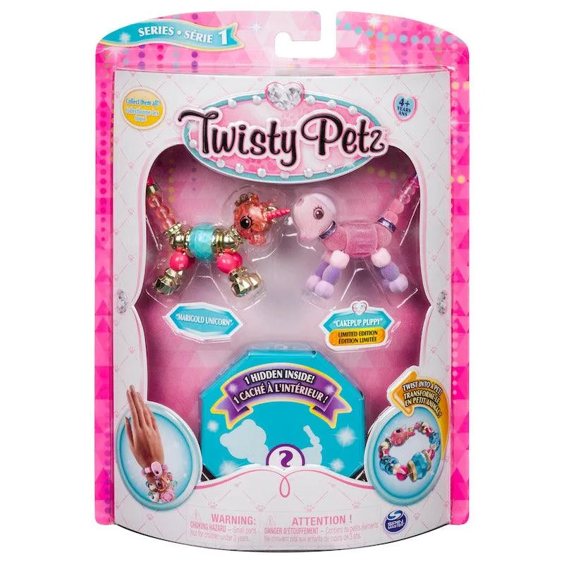 Twisty Petz Collectible Dazzling Bracelets, 3 Pack Set, Styles May Vary